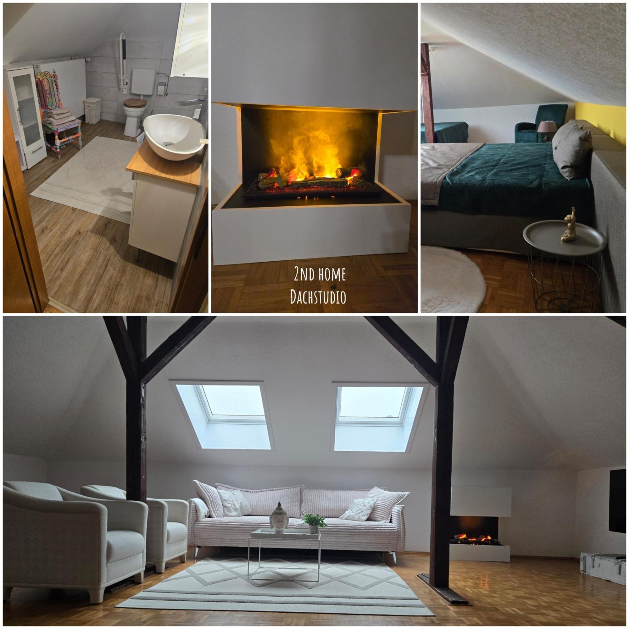 Exklusives 2 Dachstudio Mit Kamin Perfekte Lage Fuer Phantasialand Und Koeln Messe Inkl Parkplatz Und Vollausstattung Apartment Norvenich